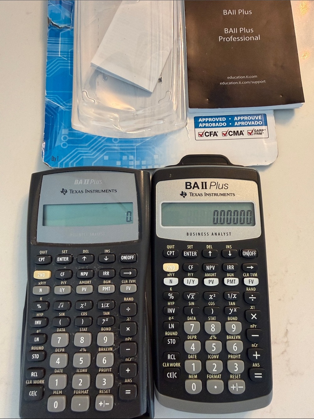 Texas Instruments BA II Plus calculators - Picture 2 of 2